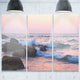 "Rocky Coast With Foam Waves" Metal Wall Art, 3 Panels, 36"x28"