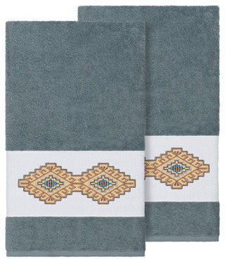 Gianna 2 Piece Embellished Bath Towel Set