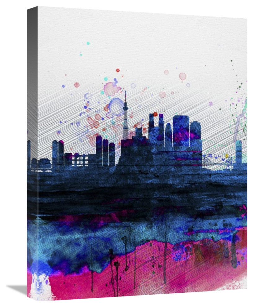 "Tokyo Watercolor Skyline" Fine Art Print
