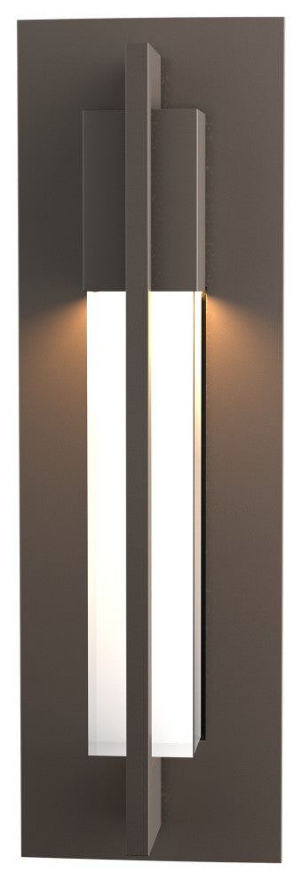 Axis Small Outdoor Sconce, Coastal Dark Smoke Finish - Clear Glass