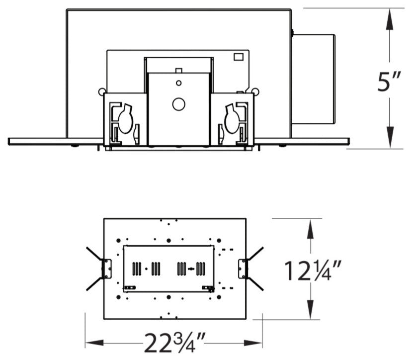 Tesla LED Multiple Two-Light New Construction Non-IC Housing