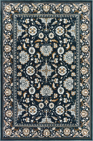 Oriental Weavers Bowen Collection Navy/ Gold Oriental Indoor Area Rug 5'3"X7'6"