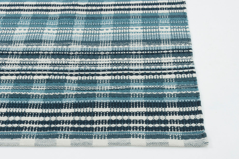 NuStory Lakehouse Hand-Made Basic Area Rug in Blue, 3' x 5'