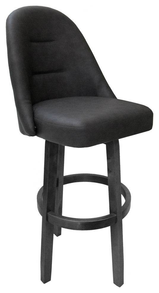 Swivel Counter 26" 30" Extra Tall 34" Wood Bar Stool M-235 Vivian Base, Grey