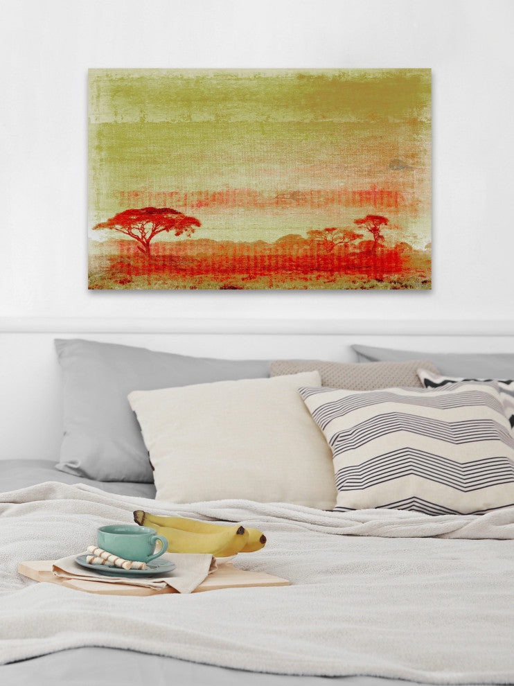 "Africa" Print on Canvas, 18"x12"