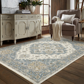 Oriental Weavers Maharaja 051F1 Medallion Rug, Blue, 3'3"x5'