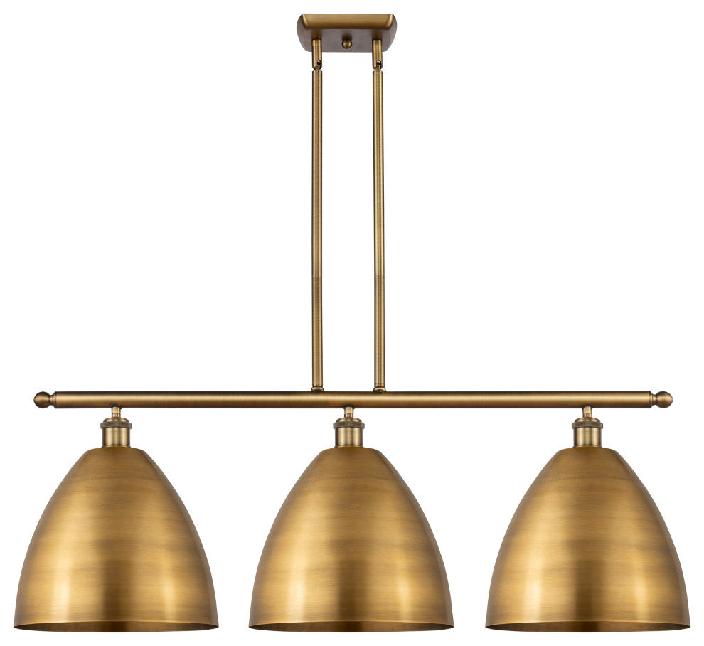Ballston Dome Island Light, Brushed Brass, Brushed Brass