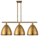 Ballston Dome Island Light, Brushed Brass, Brushed Brass