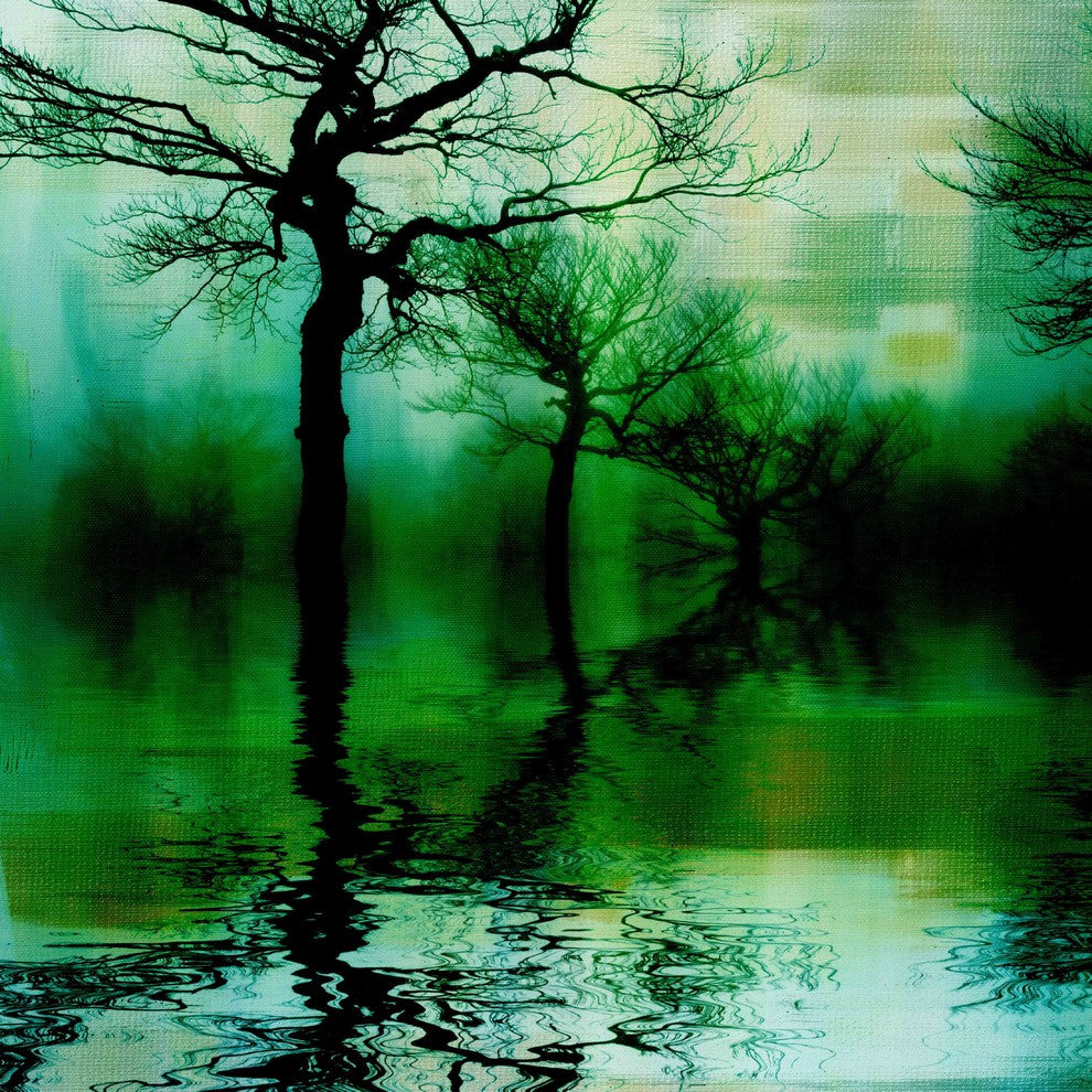 "Emerald Lake" Fine Art Canvas Print, 18"x18"
