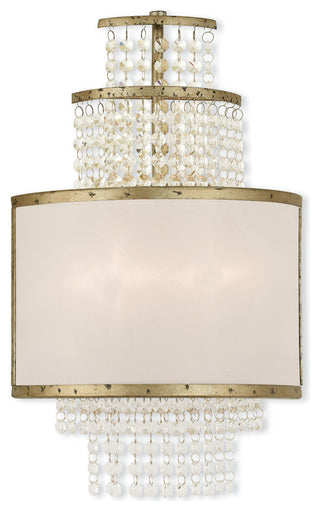 LIVEX LIGHTING 50782-28 2 Light Winter Gold Wall Sconce