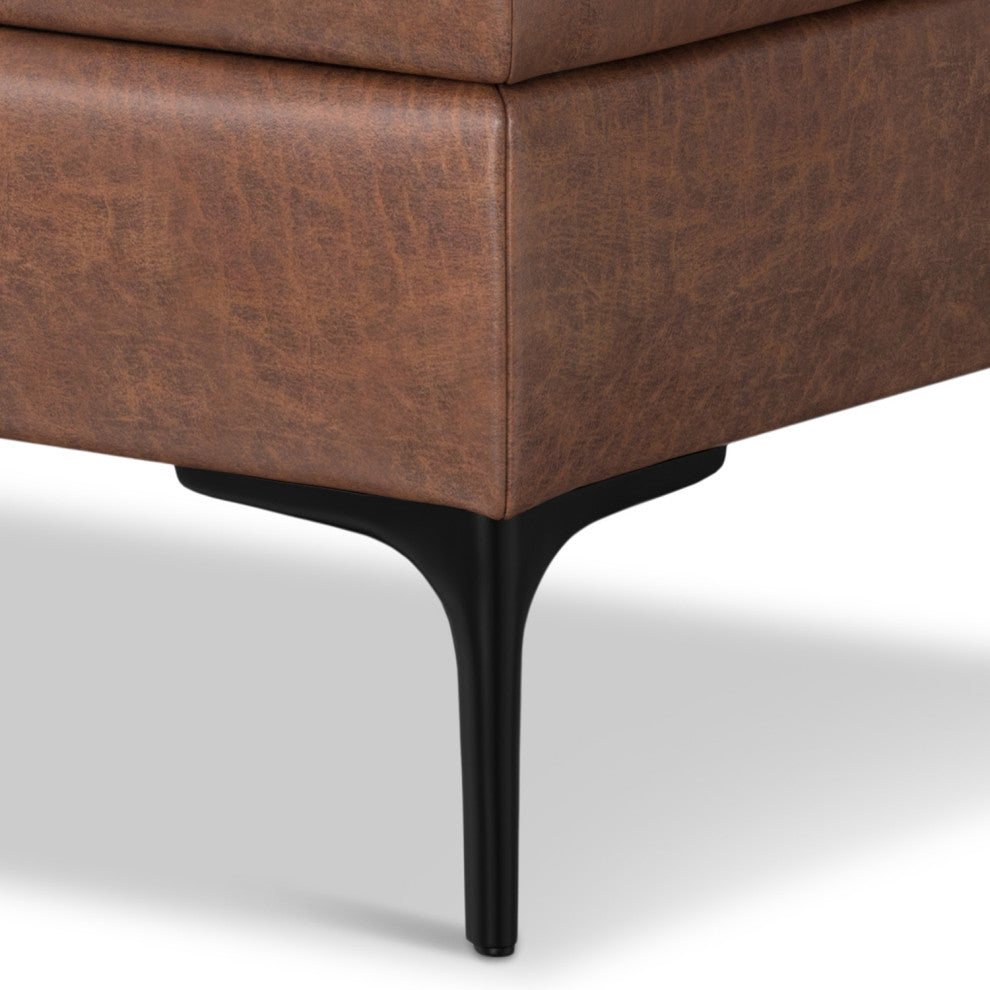 Rebecca Rectangular Coffee Table Storage Ottoman With Lift Up Lid, Distressed