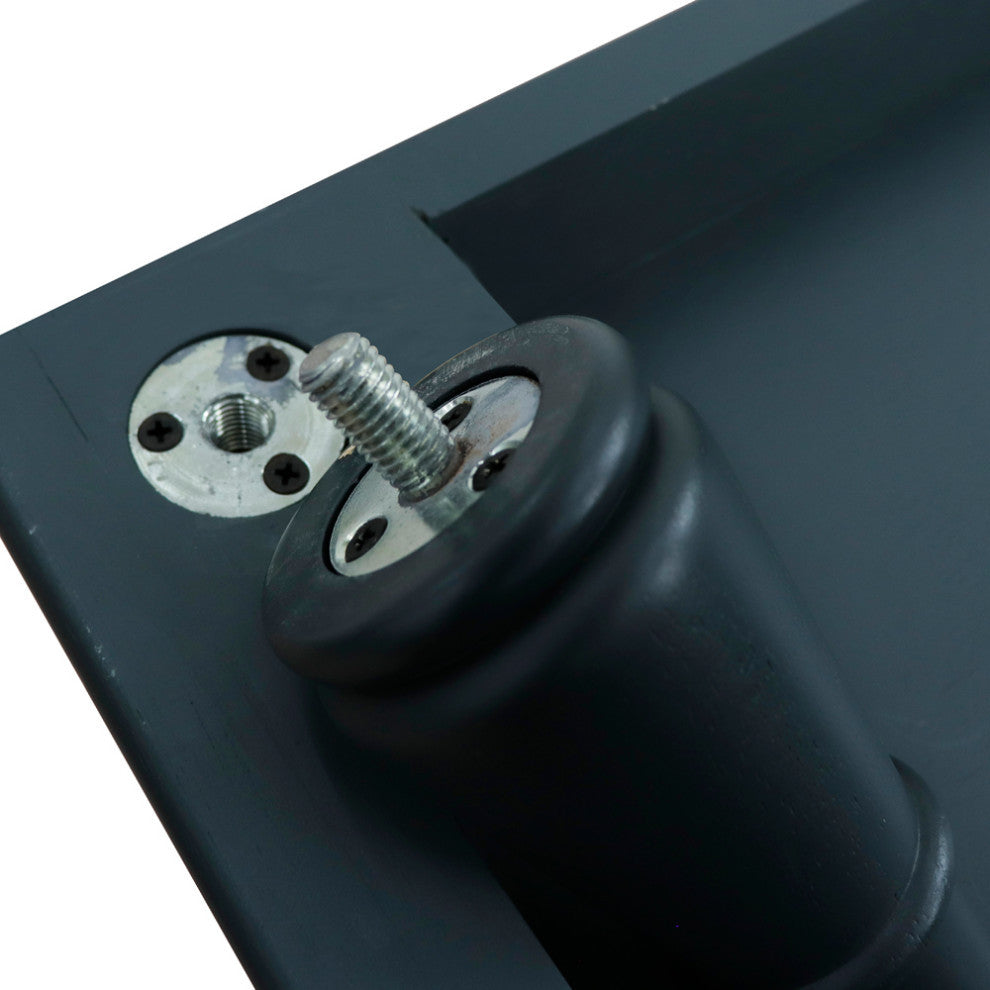 37" Single Vanity, Dark Gray Finish With Black Galaxy