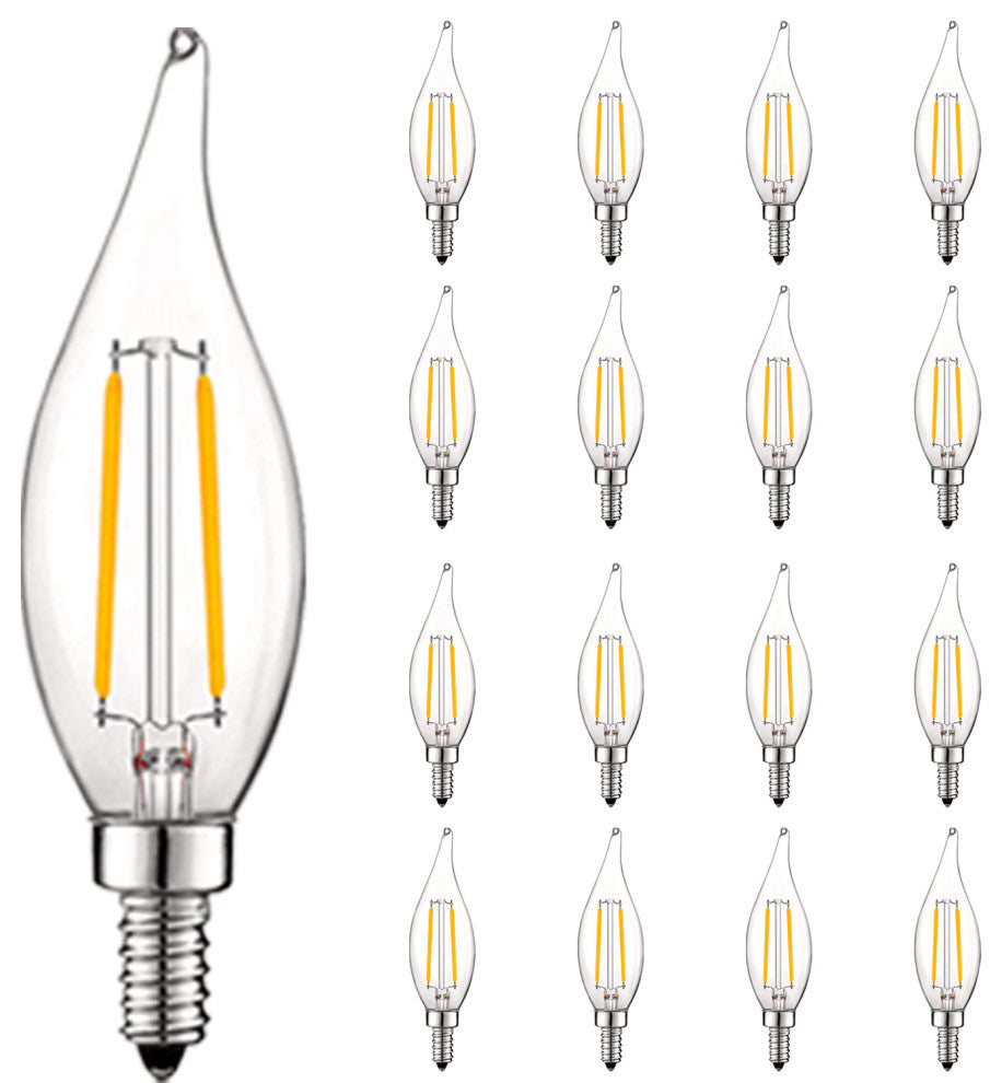 Luxrite 4W Candelabra LED Bulb Dimmable 400lm E12, 3000k - Soft White