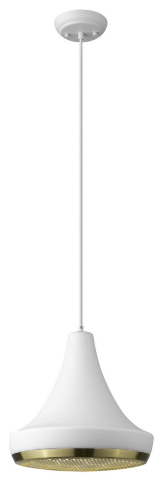 Tholos 1-Light White Pendant