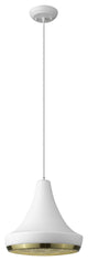 Tholos 1-Light White Pendant