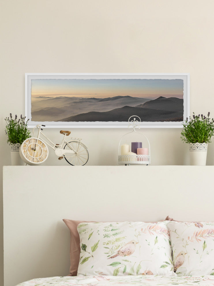 "It's a New Day" Framed Painting Print, 30x10