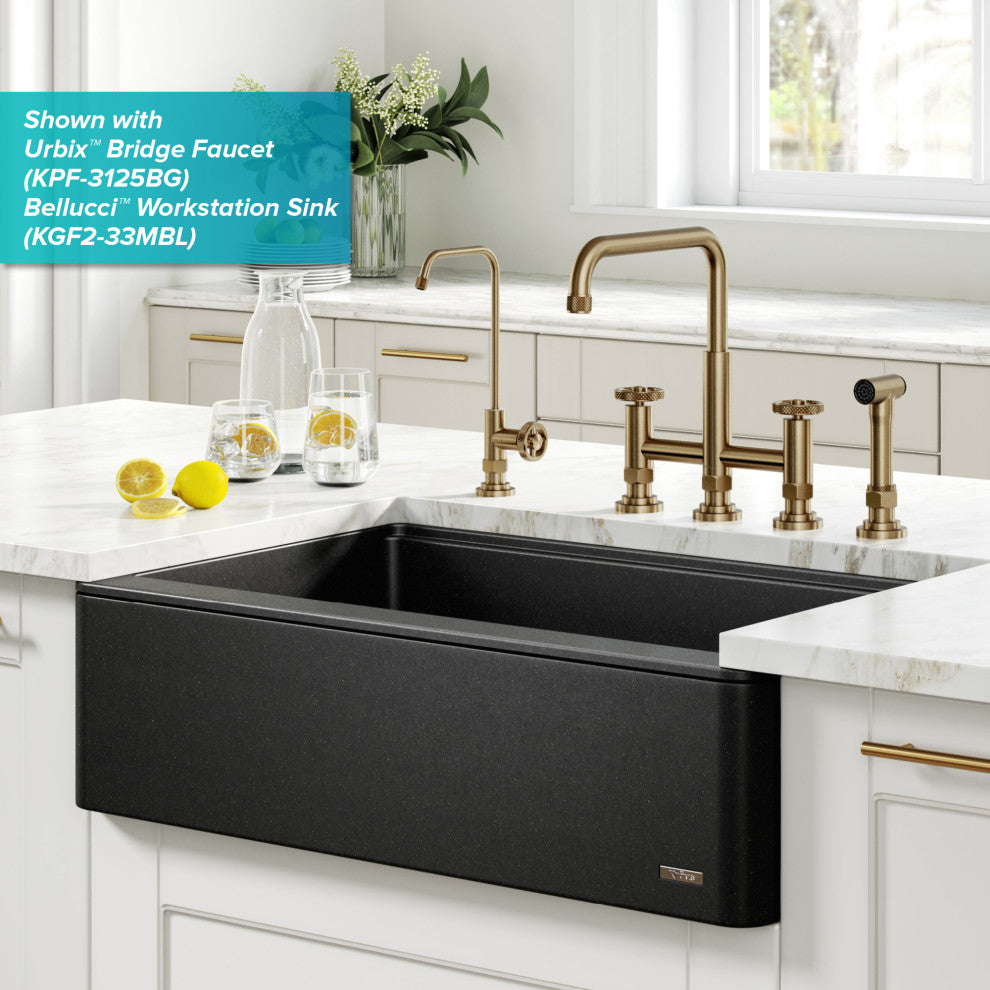 Urbix Drinking Water Dispenser Beverage Kitchen Faucet, Brushed Gold