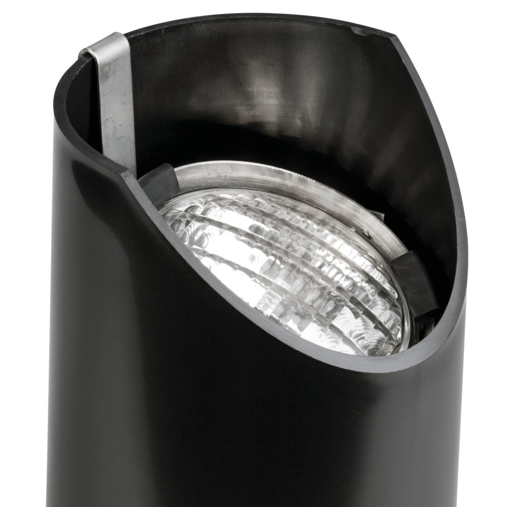 Black 8" In-Ground 1-Light 12V