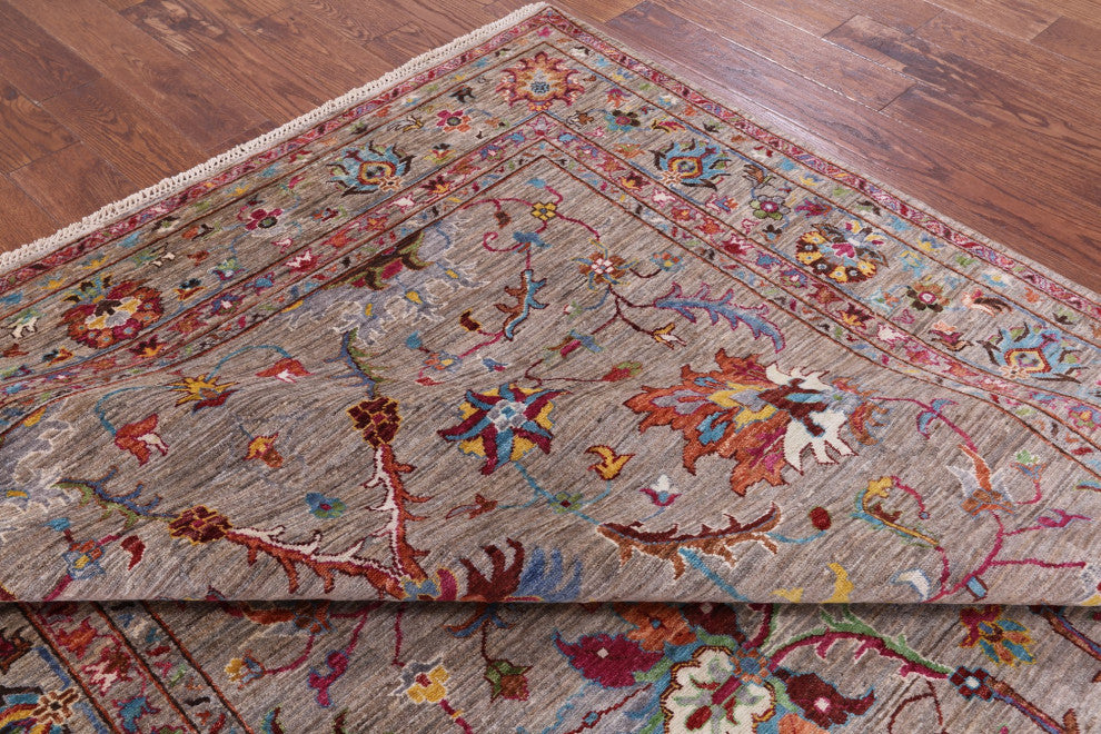 Persian Tabriz Hand Knotted Wool Rug 6' 9" X 10' 4" Q7684