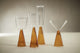 Viterbo Champagne Flutes, Set of 4, Amber