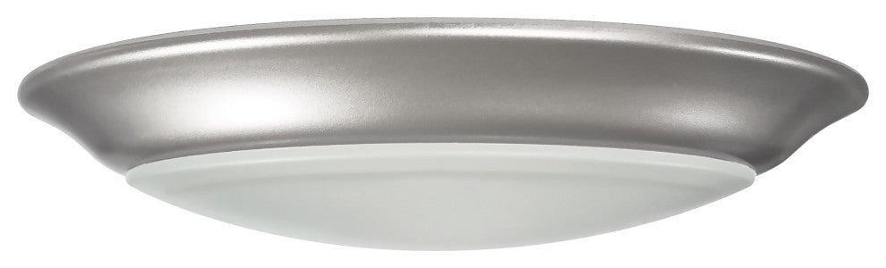 7 inch - LED Disk Light - 5000K - 6 Unit Contractor Pack - Brushed Nickel Finish
