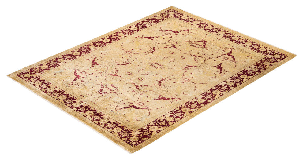 Mogul, One-of-a-Kind Hand-Knotted Area Rug Ivory, 9' 2" x 12' 1"