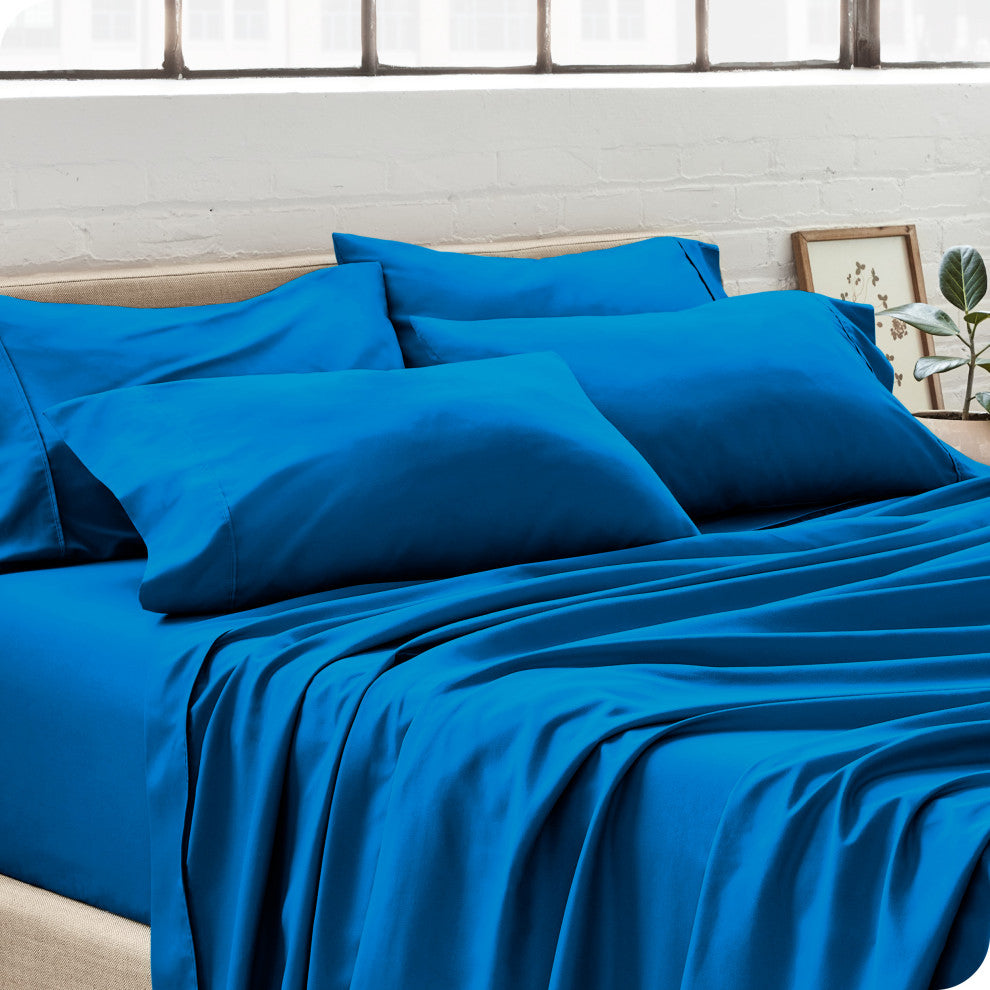 Bare Home Microfiber Pillowcases - Multi-Pack, Medium Blue, Standard, Set of 4