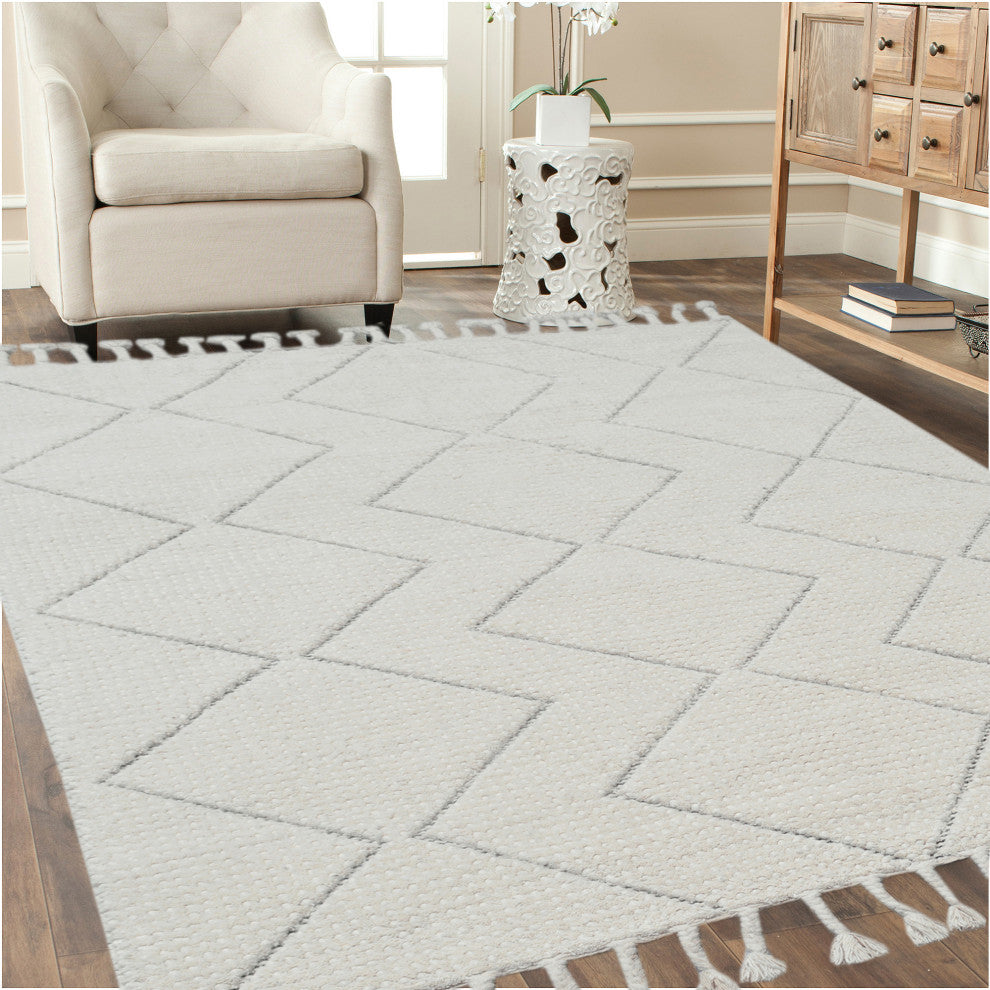 Dynamic Rugs Moxie 100% Wool Pile Handmade Area Rug 8X10