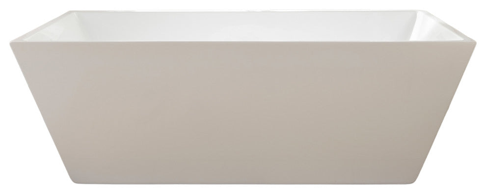 Freestanding Acrylic Bathtub, Pure White