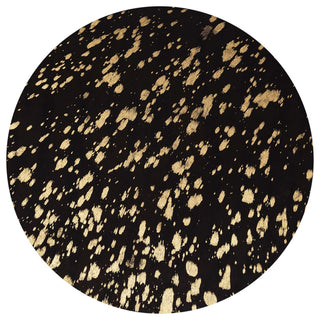 Gold Goathide Side Table