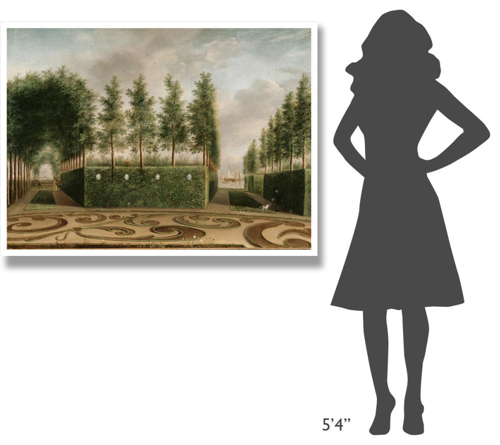 "A Formal Garden" Digital Paper Print by Johannes Janson, 50"x38"
