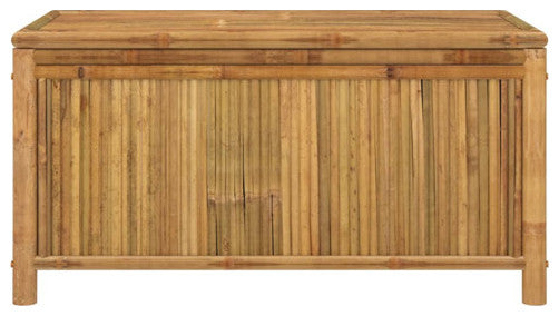 vidaXL Outdoor Storage Box Patio Furniture Storage Chest for Deck Garden Bamboo