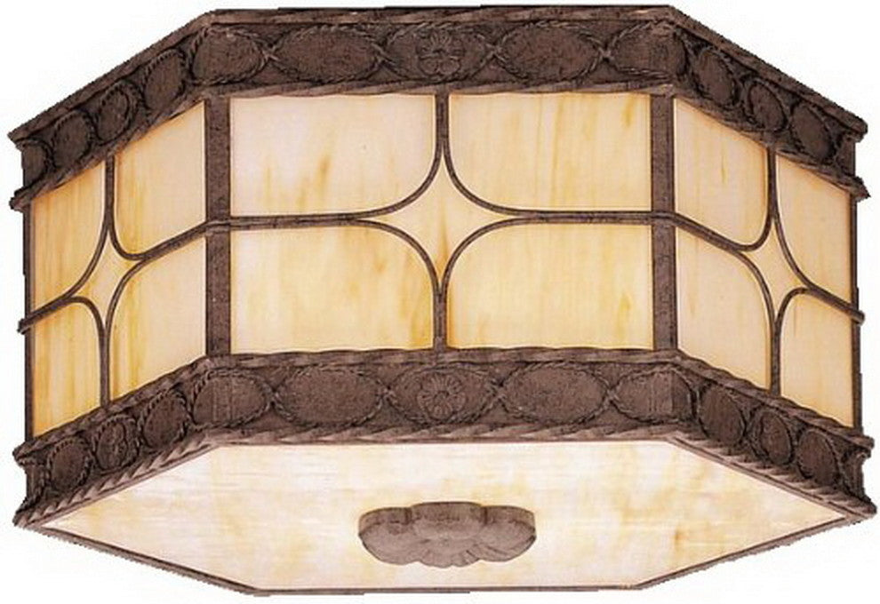 Kichler Olde Iron Semi Flush Ceiling Exterior