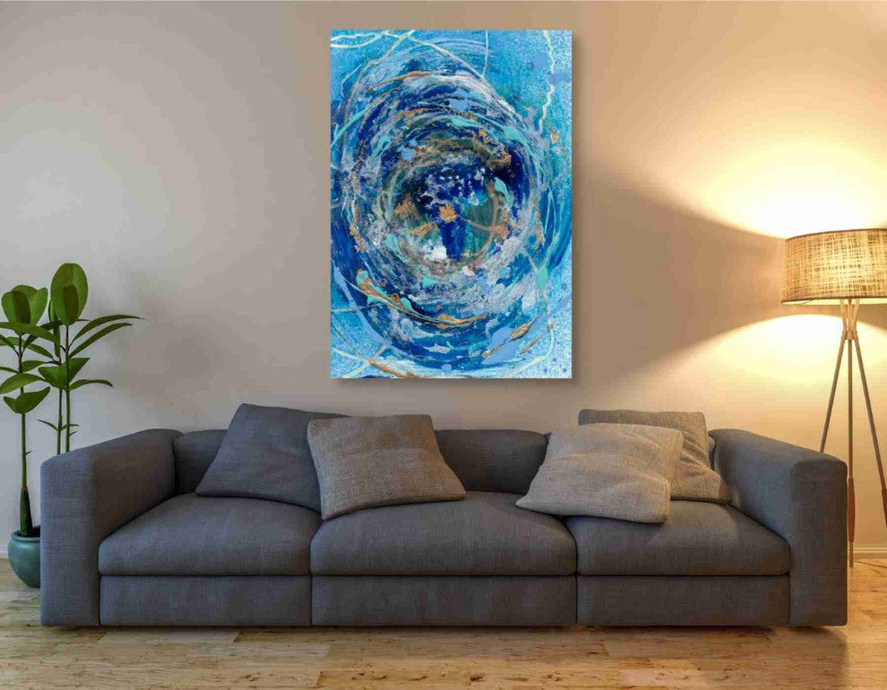 Epic Graffiti 'Waterspout I' by Alicia Ludwig Giclee Wall Art, 40"x60"