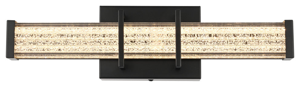 Home Living 16" Led Wall Sconce, Black