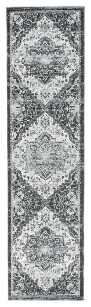 Alexandria Yana Power-Loomed Polypropylene Area Rug, Ivory, 2'6" X 10'3"