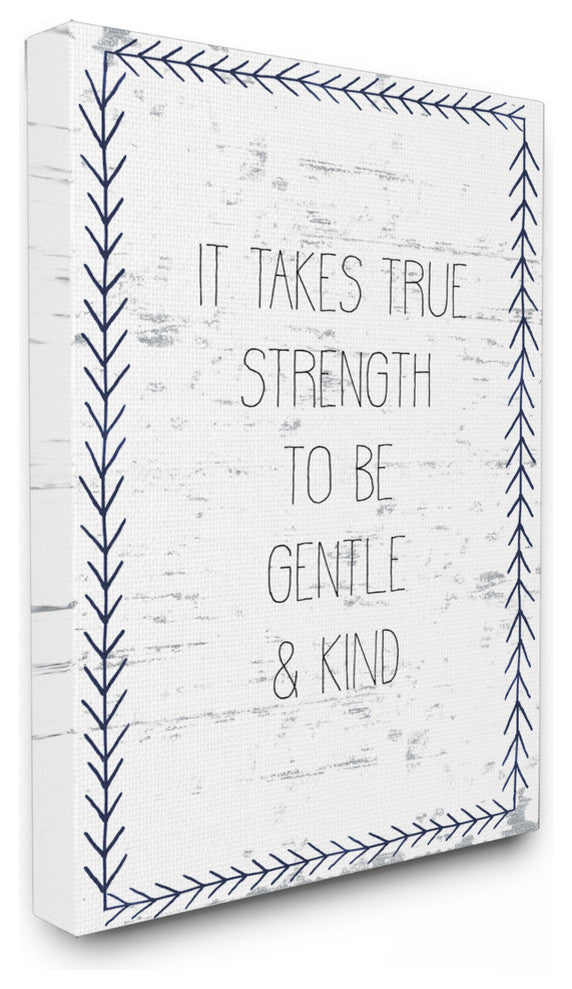 "True Strength Gentle and Kind" 24x30, Large Stretched Canvas Wall Art