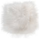 HomeRoots Natural Sheepskin White Square Super Soft Chair Pad