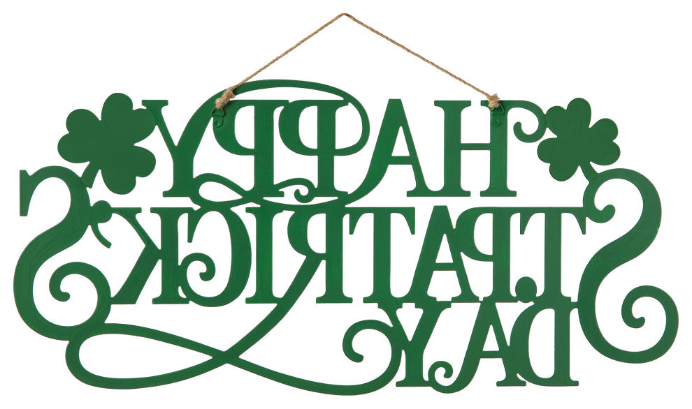 24"L Metal "HAPPY St. Patrick's Day" Wall Decor