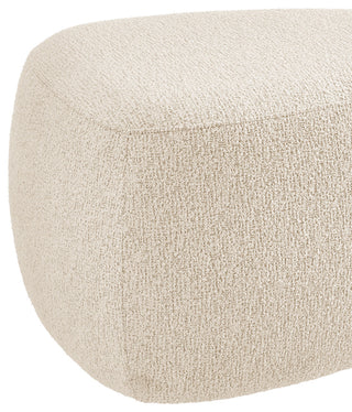 Carlese Fabric Ottoman, Palladian Beige, Small