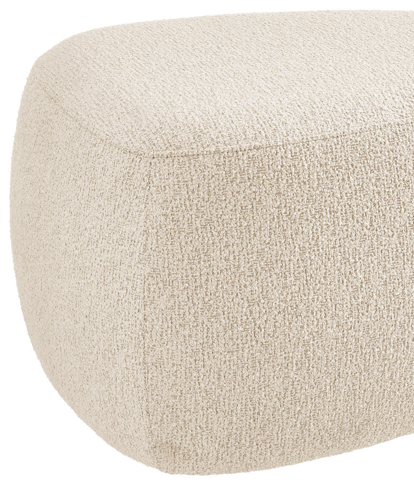 Carlese Fabric Ottoman, Palladian Beige, Small