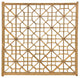 Vintage Restored Oriental Zen Geometric Rustic Raw Wood Wall Panel Hws3463