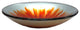 Eden Bath EB_GS38 Blossom Above Mounted Tempered Glass Vessel Sink In Orange