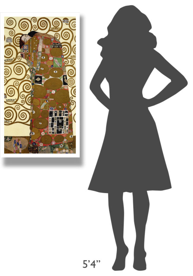 "The Stoclet Frieze (right)" Digital Paper Print by Gustav Klimt, 20"x38"