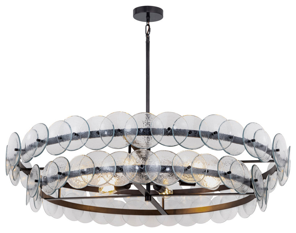 Maxim 21824 Loren 6 Light 42"W Drum Chandelier - Gunmetal