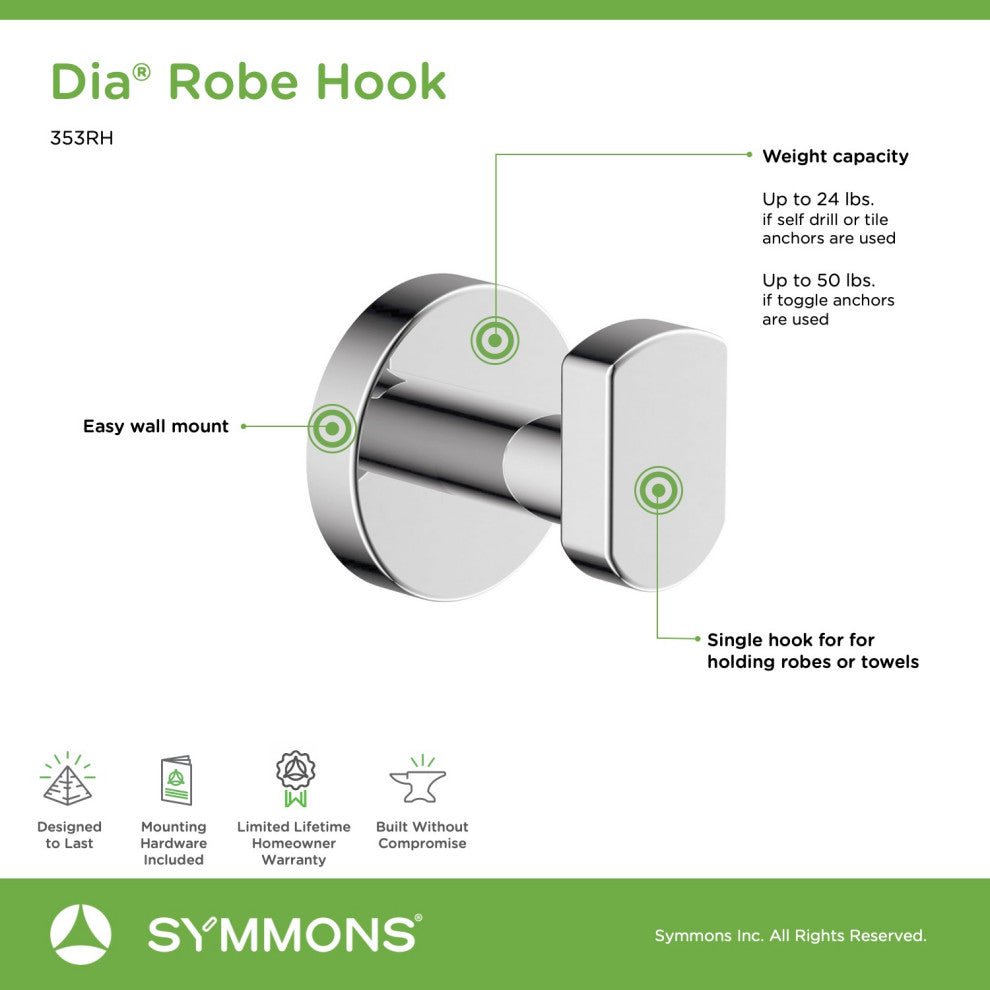 Bath Hardware, Toilet Paper Holder, Robe Hook, Towel Bar & Ring