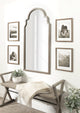 Hogan Arch Framed Mirror, Gray, 24"x48"