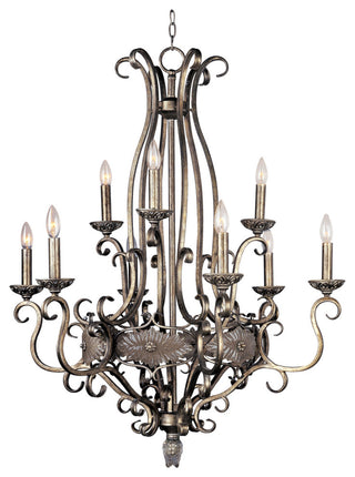 Maxim 21286 Dart 5 Light 26"W Pillar Candle Style Chandelier - Black