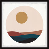 "Moon Hills" Framed Painting Print, 18x18