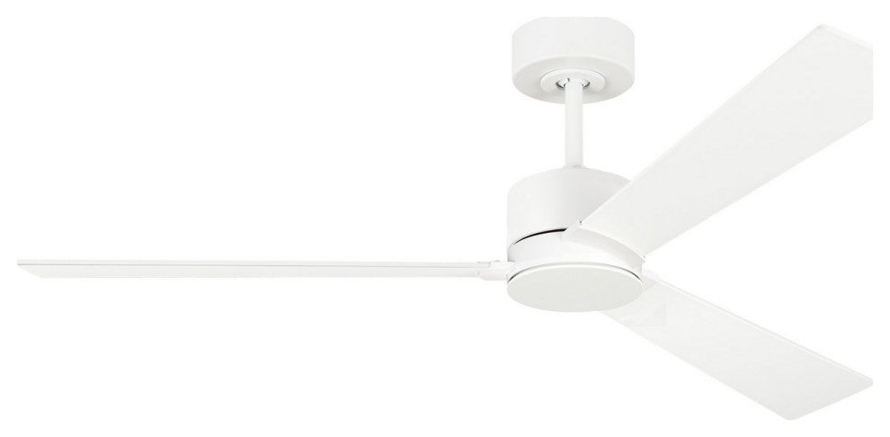 Rozzen 52" Ceiling Fan, Matte White